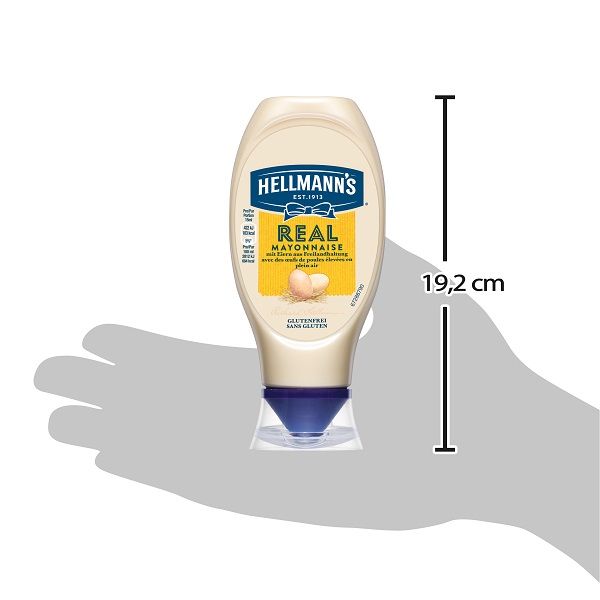 Hellmann's Real Mayonnaise 430 ml - Hellmann’s REAL Mayonnaise – authentischer Mayo-Geschmack seit 1913.